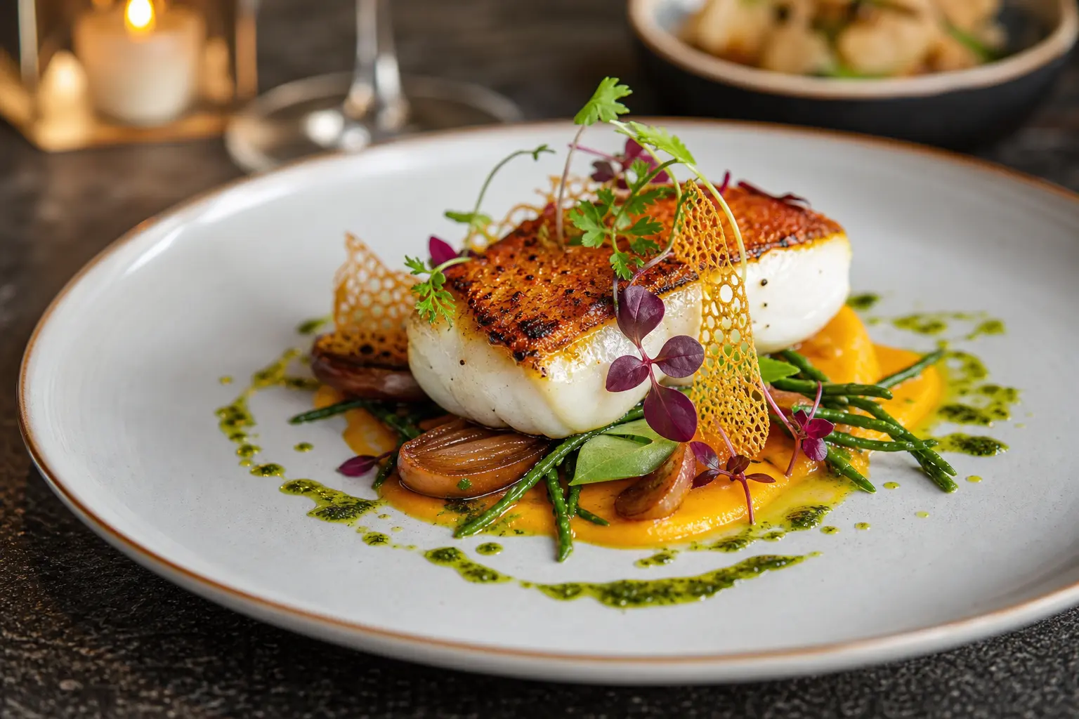 Plat gastronomique de Riva Maison