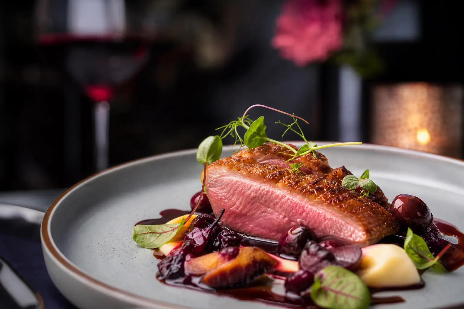 Plat gastronomique de Riva Maison