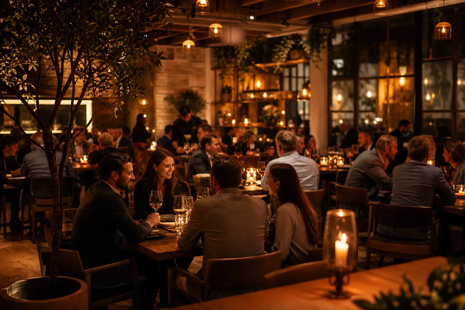 Ambiance de soirée chez Riva Maison