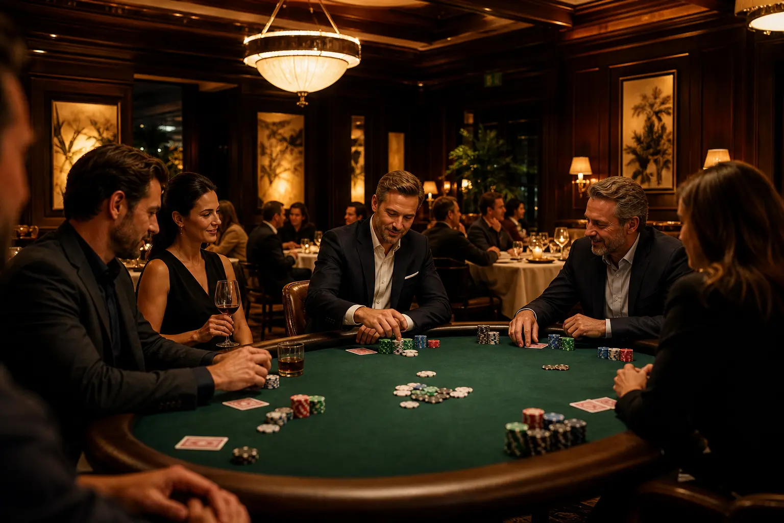 Table de poker chez Riva Maison